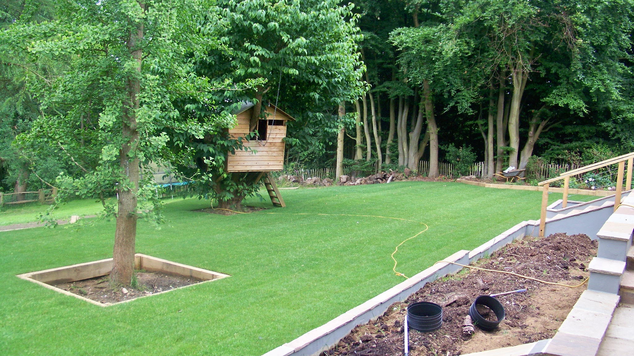 Andrews Landscaping Grass Haven after Messy Builders Guildford