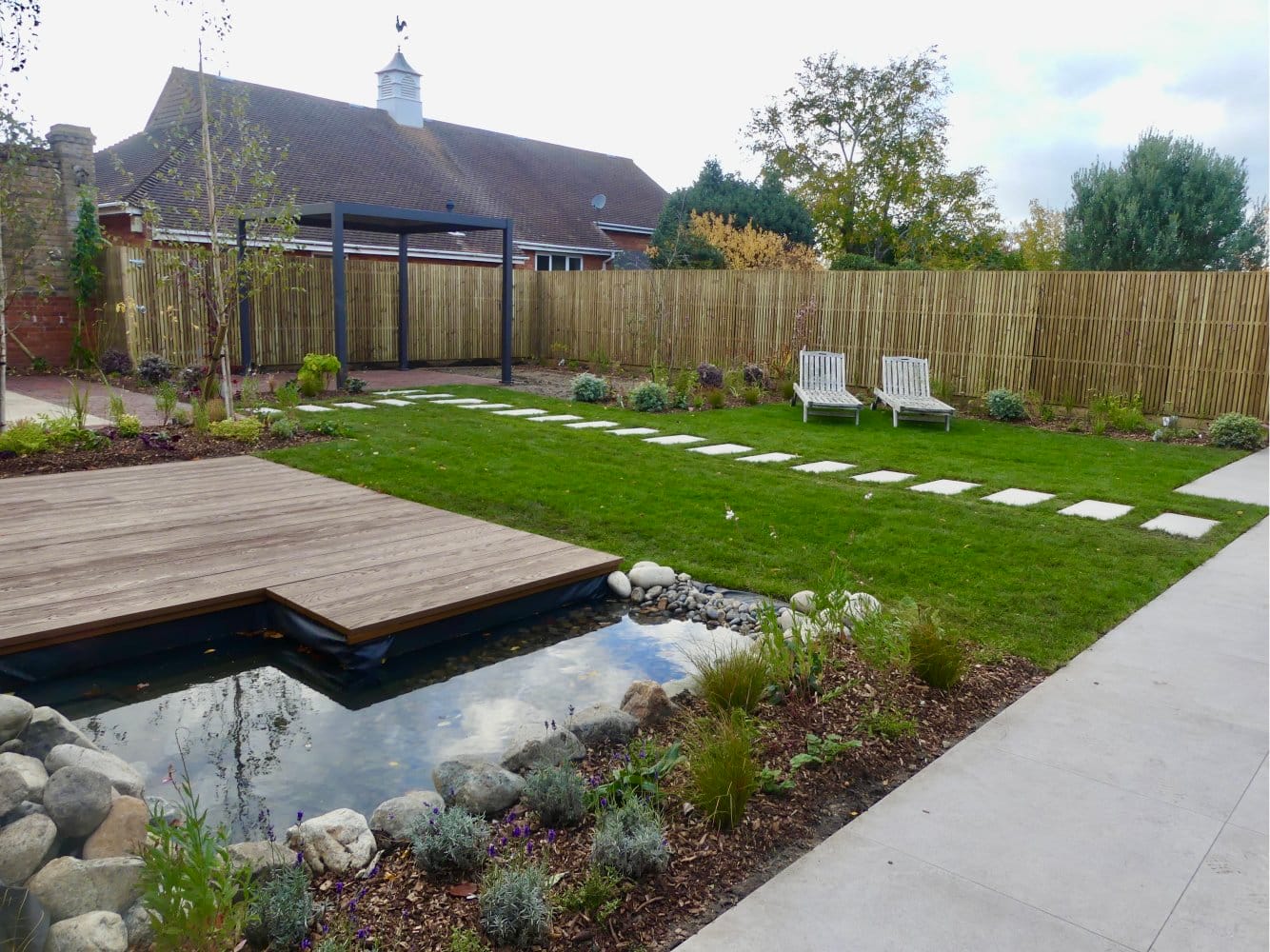 Garden redesign with wildlife pond